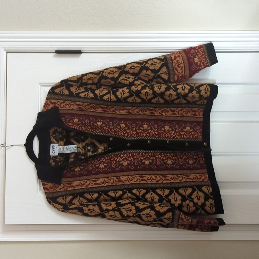 Vintage button up sweater